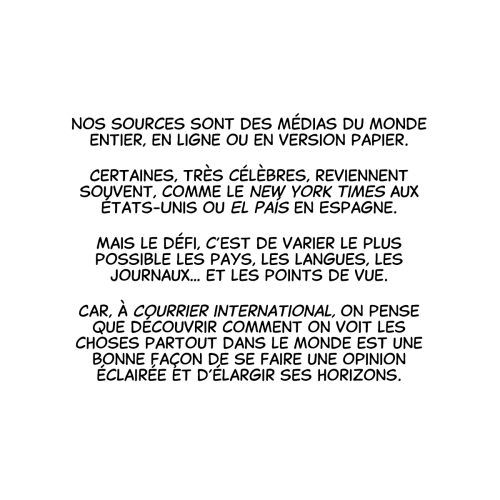 Courrier international, comment ça marche ?