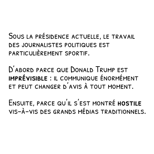 Profession : reporter à la Maison-Blanche